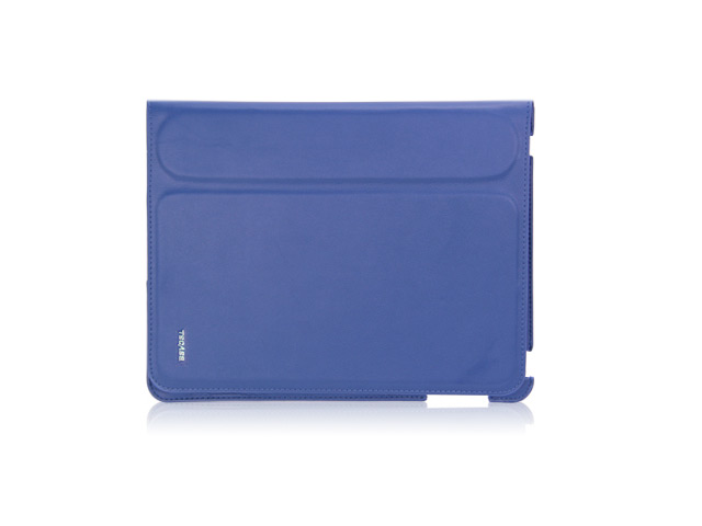 Чехол TS-Case Luxury Case для Apple iPad 2/New iPad (голубой, кожанный)