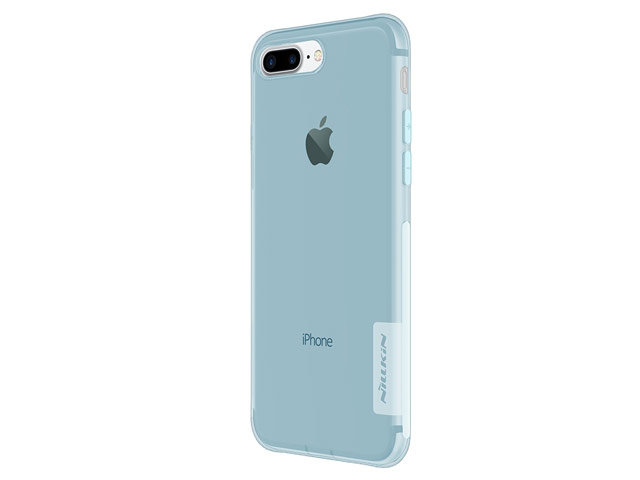 Чехол Nillkin Nature case для Apple iPhone 7 plus (голубой, гелевый)