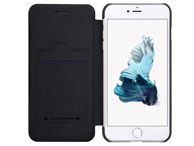 Чехол Nillkin Qin leather case для Apple iPhone 7 plus (черный, кожаный)