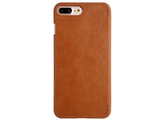 Чехол Nillkin Qin leather case для Apple iPhone 7 plus (коричневый, кожаный)