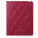 Чехол TS-Case Lattice Grain Case для Apple iPad 2/New iPad (красный, кожанный)