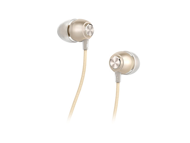 Наушники Devia Marron P1 In-Ear Headphones (золотистые, пульт/микрофон, 20-20000 Гц)