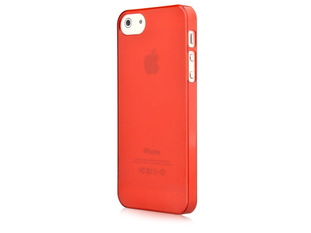 Чехол Devia Frosted Hard case для Apple iPhone SE (красный, пластиковый)