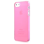 Чехол Devia Frosted Hard case для Apple iPhone SE (розовый, пластиковый)