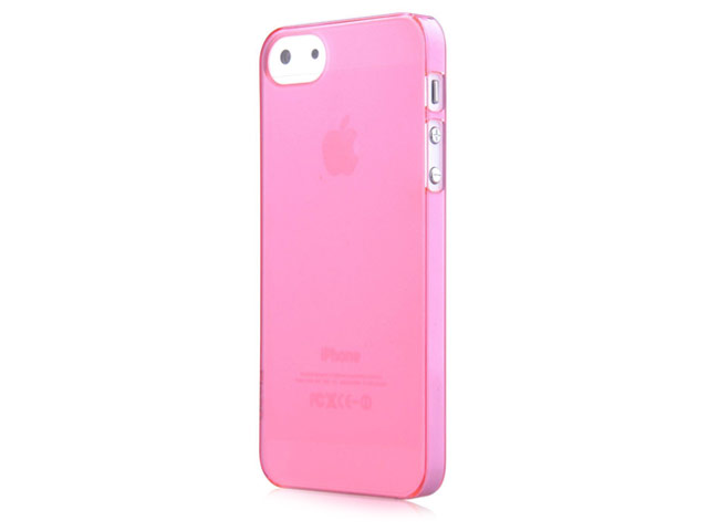 Чехол Devia Frosted Hard case для Apple iPhone SE (розовый, пластиковый)