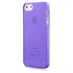 Чехол Devia Frosted Hard case для Apple iPhone SE (фиолетовый, пластиковый)