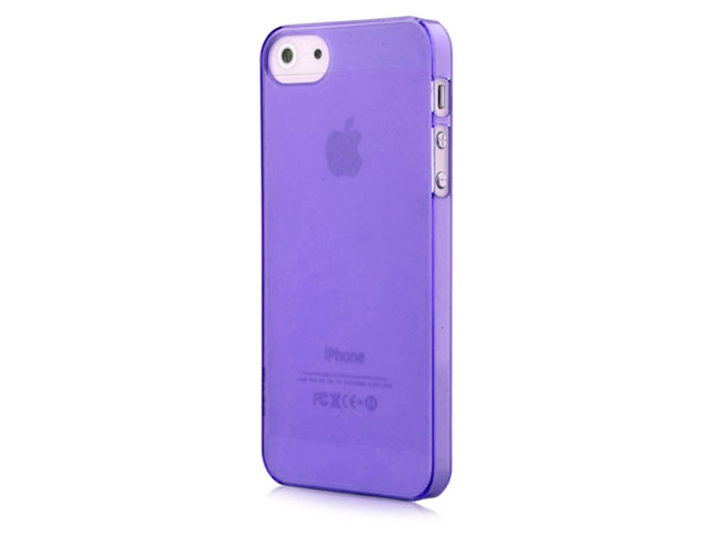 Чехол Devia Frosted Hard case для Apple iPhone SE (фиолетовый, пластиковый)