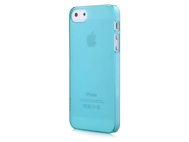 Чехол Devia Frosted Hard case для Apple iPhone SE (голубой, пластиковый)