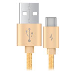 USB-кабель Devia Fashion Cable универсальный (USB Type C, 1 метр, золотистый)