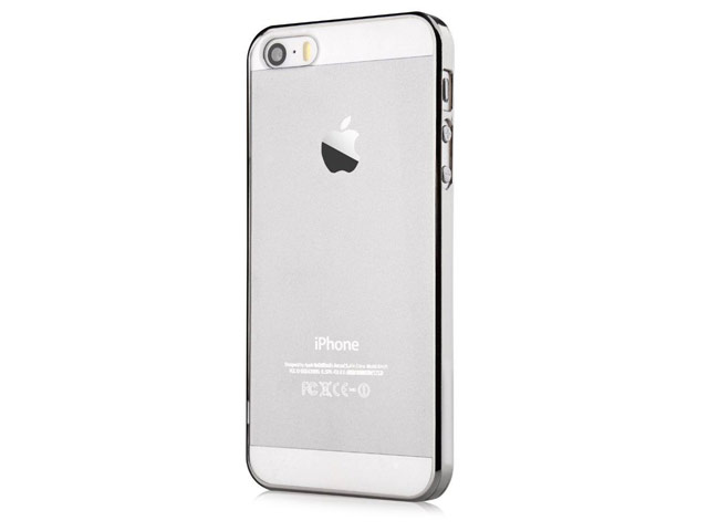 Чехол Devia Glimmer case для Apple iPhone SE (серебристый, пластиковый)