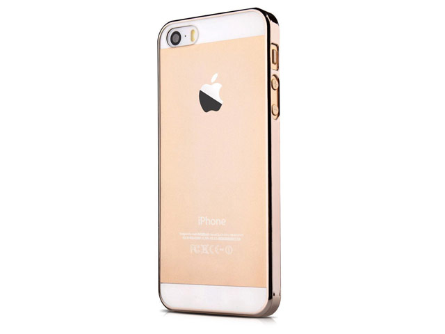 Чехол Devia Glimmer case для Apple iPhone SE (золотистый, пластиковый)