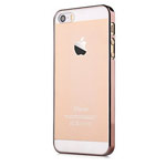 Чехол Devia Glimmer case для Apple iPhone SE (розово-золотистый, пластиковый)