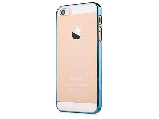 Чехол Devia Glimmer case для Apple iPhone SE (синий, пластиковый)