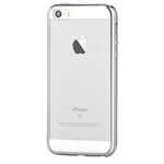 Чехол Devia Glitter case для Apple iPhone SE (серебристый, гелевый)