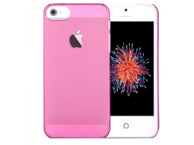 Чехол Devia Smart case для Apple iPhone SE (розовый, пластиковый)