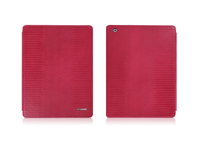 Чехол TS-Case Lizard Grain Case для Apple iPad 2/New iPad (красный, кожа ящерицы)