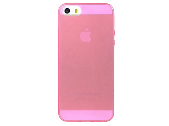Чехол Devia Naked case для Apple iPhone SE (розовый, гелевый)
