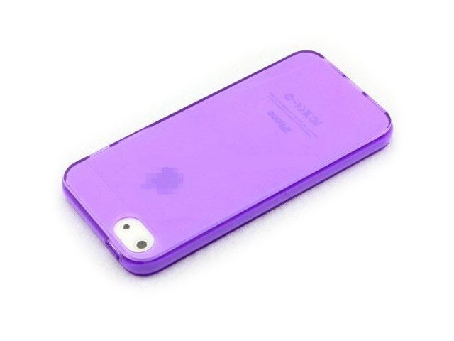Чехол Devia Naked case для Apple iPhone SE (фиолетовый, гелевый)