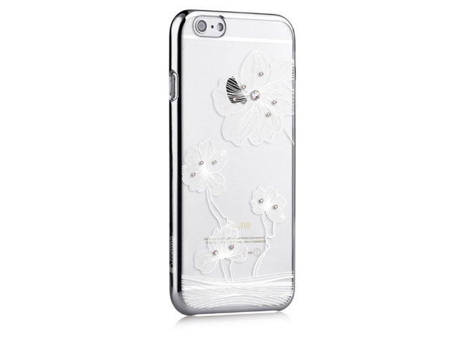 Чехол Comma Crystal Flora 360 для Apple iPhone 6S (серебристый, пластиковый)