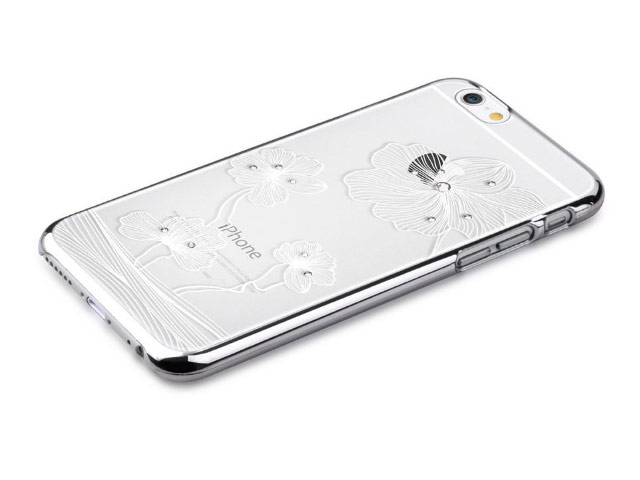 Чехол Comma Crystal Flora 360 для Apple iPhone 6S (серебристый, пластиковый)