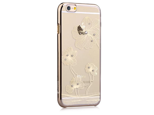 Чехол Comma Crystal Flora 360 для Apple iPhone 6S (золотистый, пластиковый)