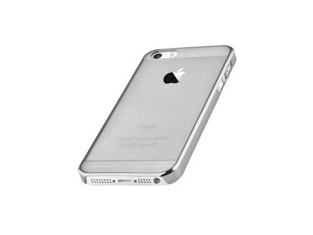 Чехол Comma Brightness для Apple iPhone SE (серебристый, пластиковый)