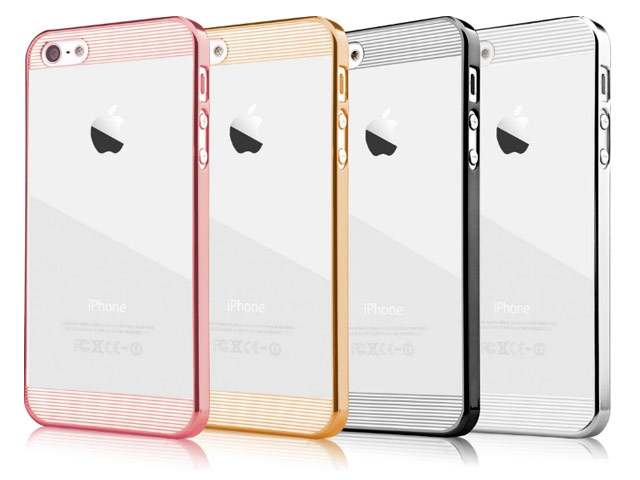 Чехол Comma Brightness для Apple iPhone SE (серебристый, пластиковый)