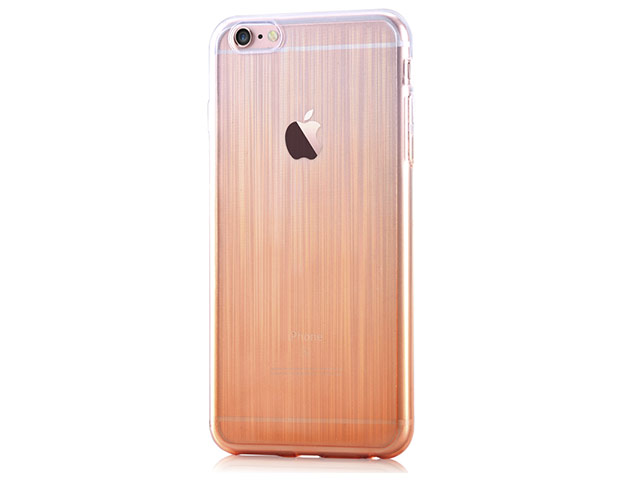 Чехол Devia Gradient case для Apple iPhone 6S (оранжевый, гелевый)