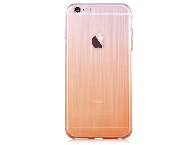 Чехол Devia Gradient case для Apple iPhone 6S (оранжевый, гелевый)