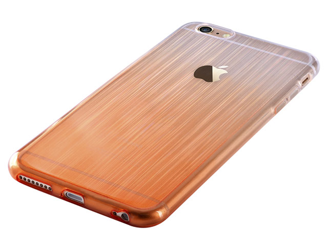 Чехол Devia Gradient case для Apple iPhone 6S (оранжевый, гелевый)