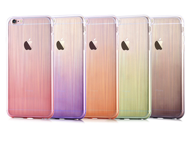 Чехол Devia Gradient case для Apple iPhone 6S (оранжевый, гелевый)