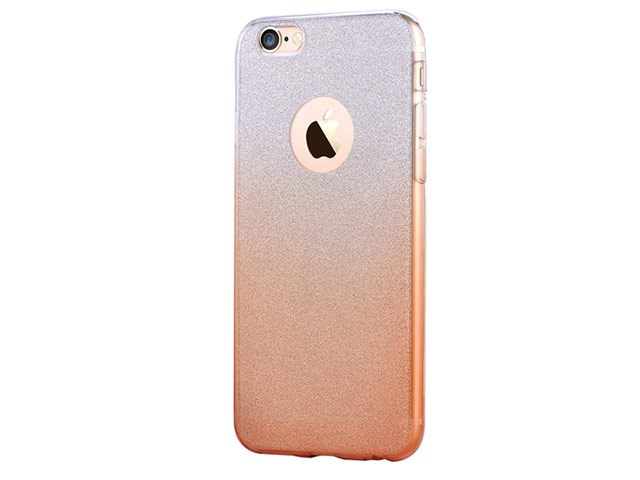 Чехол Devia Sparkling case для Apple iPhone 6S (оранжевый, гелевый)