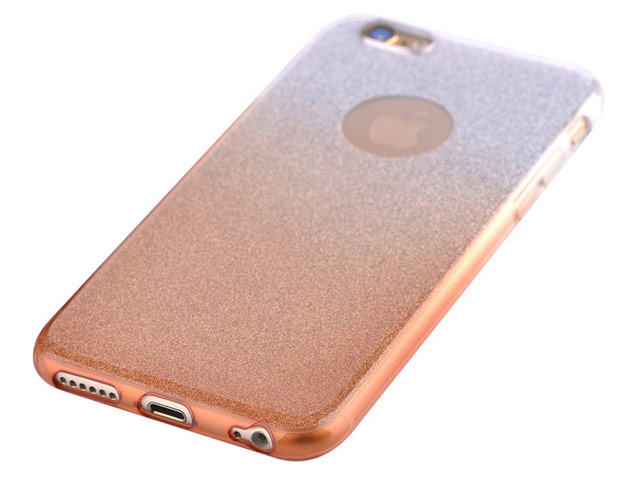 Чехол Devia Sparkling case для Apple iPhone 6S (оранжевый, гелевый)