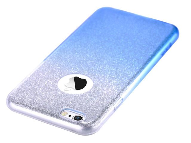 Чехол Devia Sparkling case для Apple iPhone 6S (голубой, гелевый)