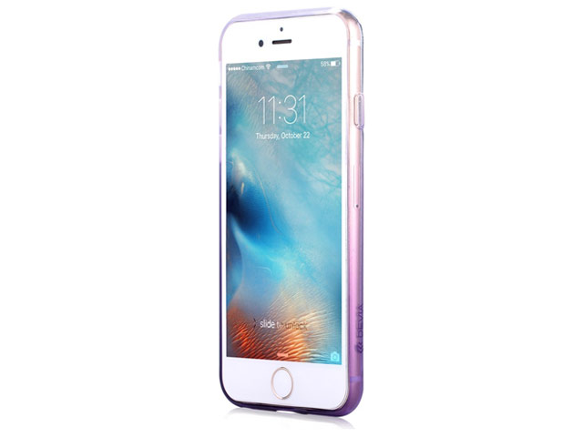 Чехол Devia Sparkling case для Apple iPhone 6S (фиолетовый, гелевый)