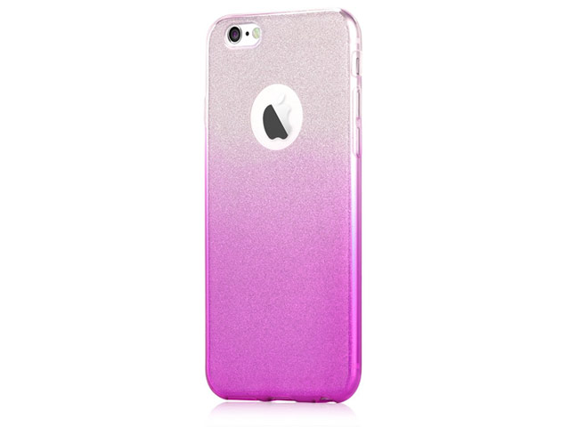 Чехол Devia Sparkling case для Apple iPhone 6S (розовый, гелевый)