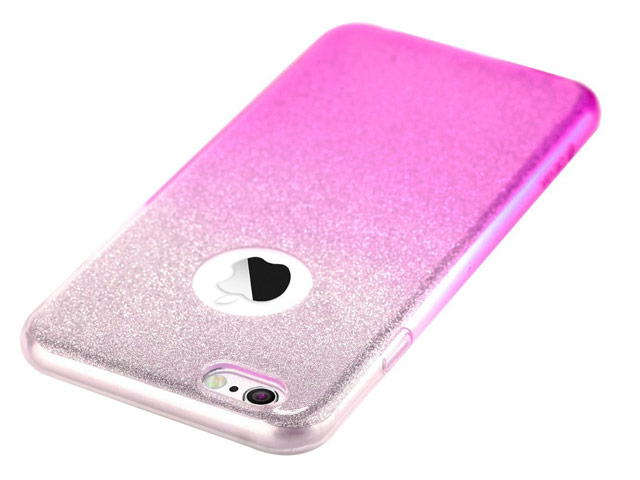 Чехол Devia Sparkling case для Apple iPhone 6S (розовый, гелевый)