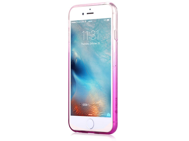 Чехол Devia Sparkling case для Apple iPhone 6S (розовый, гелевый)