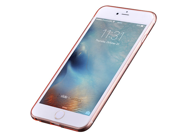 Чехол Devia Naked case для Apple iPhone 6S (розовый, гелевый)