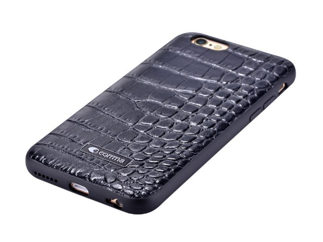 Чехол Comma Croco Leather case для Apple iPhone 6S (черный, кожаный)