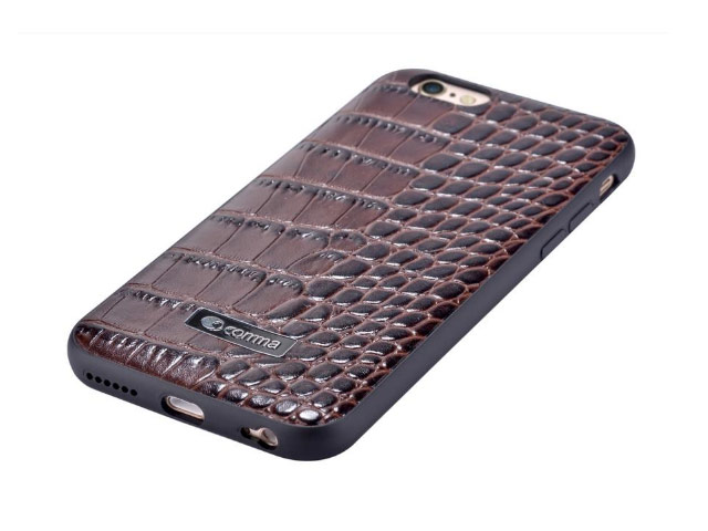 Чехол Comma Croco Leather case для Apple iPhone 6S (коричневый, кожаный)