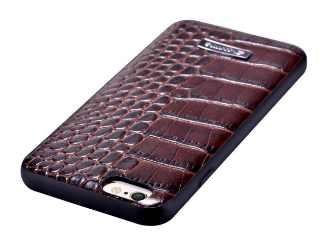 Чехол Comma Croco Leather case для Apple iPhone 6S (коричневый, кожаный)