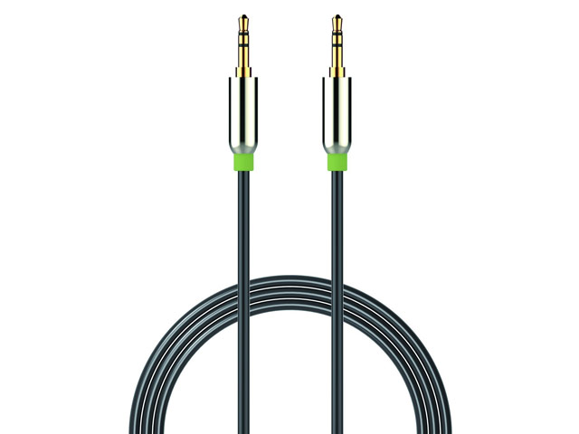 AUX-кабель Devia iPure Audio cable (1 м, разъемы 3.5 мм, черный)