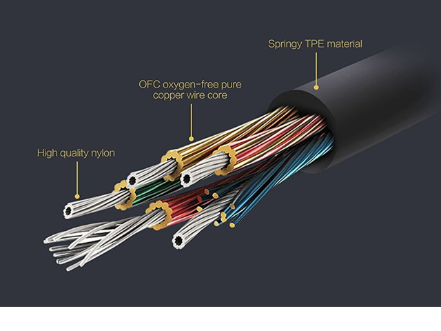 AUX-кабель Devia iPure Audio cable (1 м, разъемы 3.5 мм, черный)