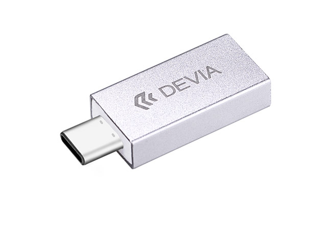 Адаптер Devia iTec Type-C To USB 3.0 Adaptor универсальный (USB Type C-USB 3.0, серебристый)