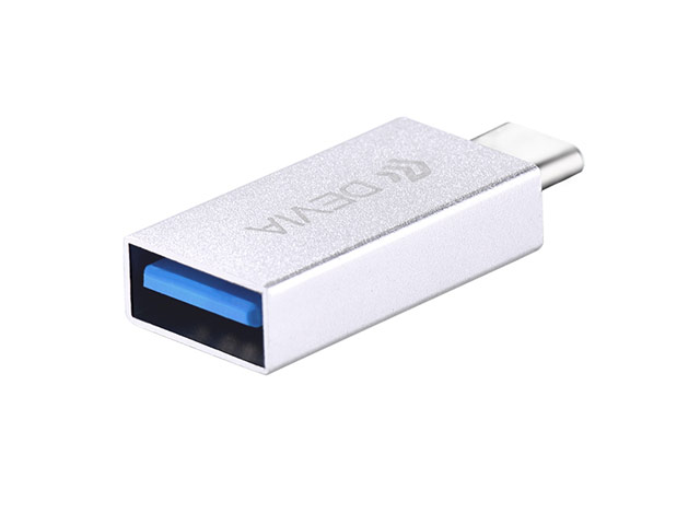 Адаптер Devia iTec Type-C To USB 3.0 Adaptor универсальный (USB Type C-USB 3.0, серебристый)