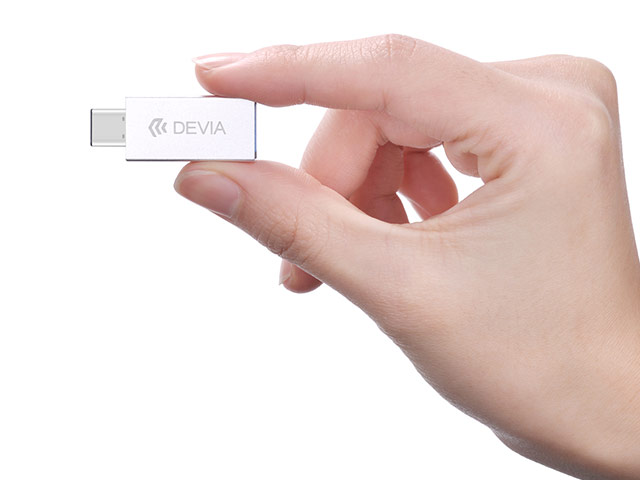 Адаптер Devia iTec Type-C To USB 3.0 Adaptor универсальный (USB Type C-USB 3.0, серебристый)