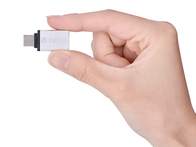 Адаптер Devia iTec 2 Type-C To USB 3.0 Adaptor универсальный (USB Type C-USB 3.0, серебристый)