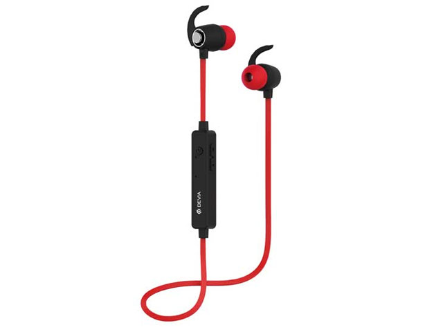 Беспроводные наушники Devia Roshe Sport Bluetooth Headset (красные, пульт/микрофон, 20-20000 Гц)