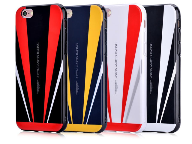 Чехол Aston Martin Back Case для Apple iPhone 6S (белый/красный, гелевый)